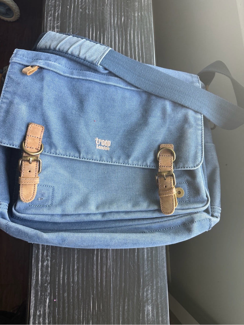 Troop London Classic Canvas Laptop Messenger Bag